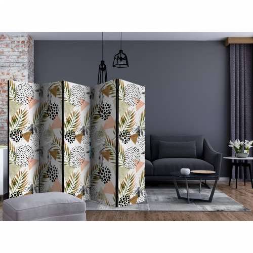 Paravan u 5 dijelova - Tropical Geometry II [Room Dividers] 225x172 Cijena
