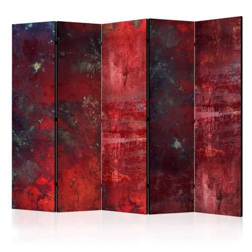 Paravan u 5 dijelova - Red Concrete II [Room Dividers] 225x172 Cijena