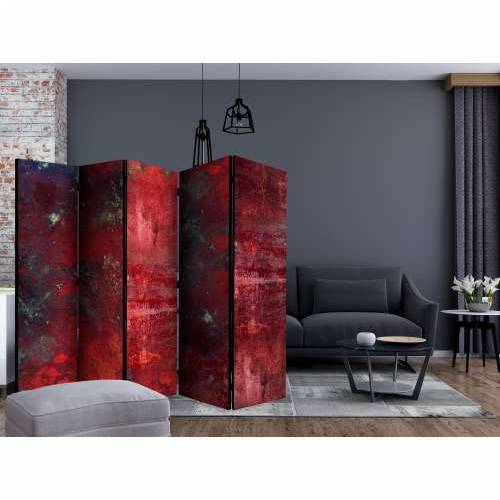 Paravan u 5 dijelova - Red Concrete II [Room Dividers] 225x172 Cijena