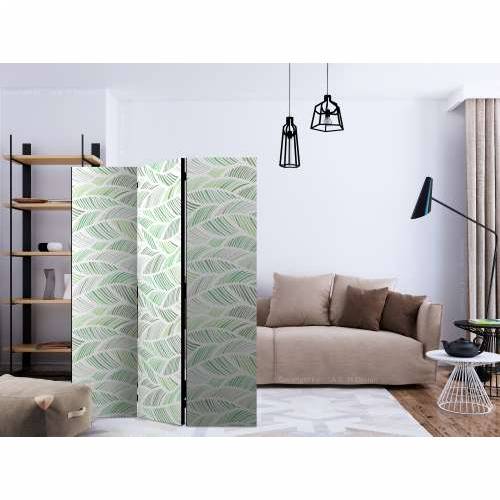 Paravan u 3 dijela - Green Waves [Room Dividers] 135x172 Cijena