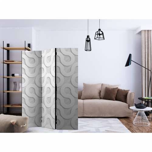 Paravan u 3 dijela - Grey Spirals [Room Dividers] 135x172 Cijena