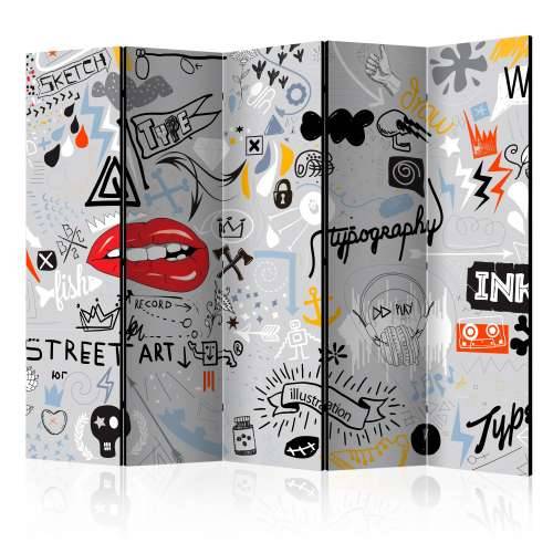 Paravan u 5 dijelova - Stream of thought II [Room Dividers] 225x172 Cijena