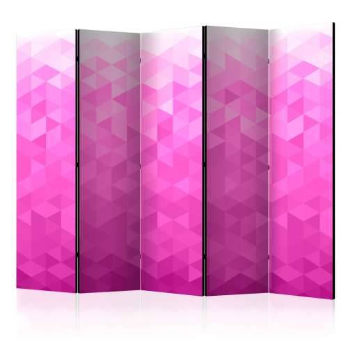 Paravan u 5 dijelova - PInk pixel II [Room Dividers] 225x172 Cijena