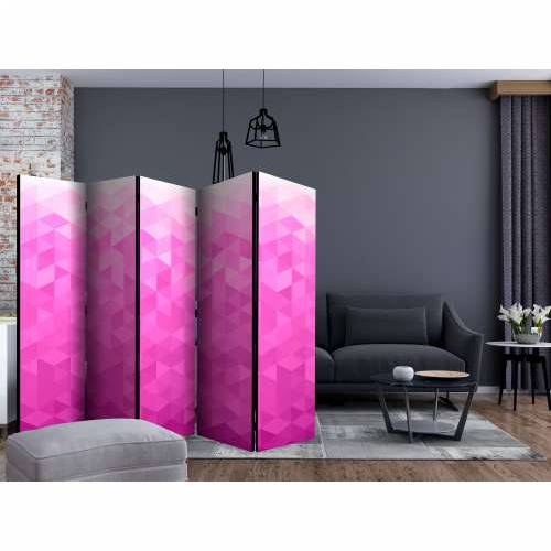 Paravan u 5 dijelova - PInk pixel II [Room Dividers] 225x172 Cijena