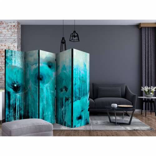 Paravan u 5 dijelova - Turquoise madness II [Room Dividers] 225x172 Cijena