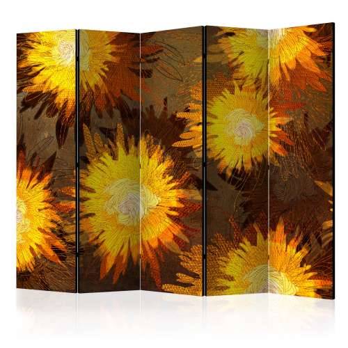 Paravan u 5 dijelova - Sunflower dance II [Room Dividers] 225x172 Cijena