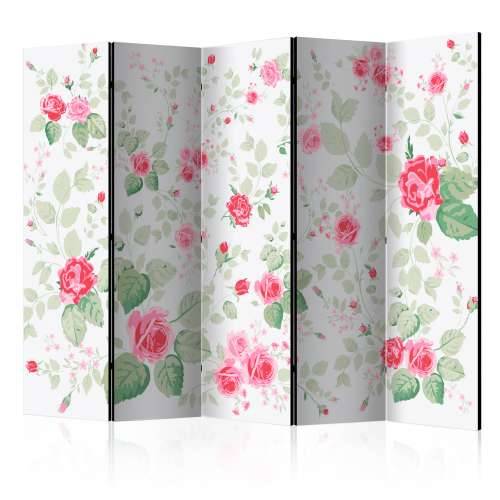 Paravan u 5 dijelova - Rosy pleasures II [Room Dividers] 225x172 Cijena