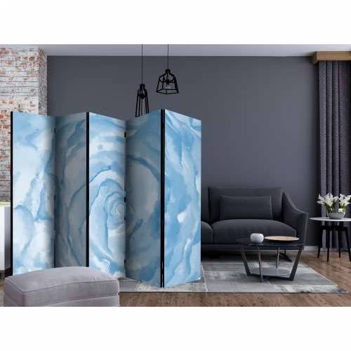 Paravan u 5 dijelova - rose (blue) II [Room Dividers] 225x172 Cijena