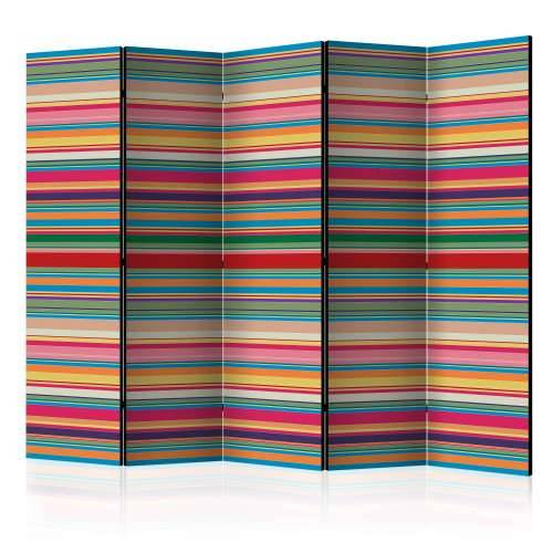 Paravan u 5 dijelova - Subdued stripes II [Room Dividers] 225x172 Cijena
