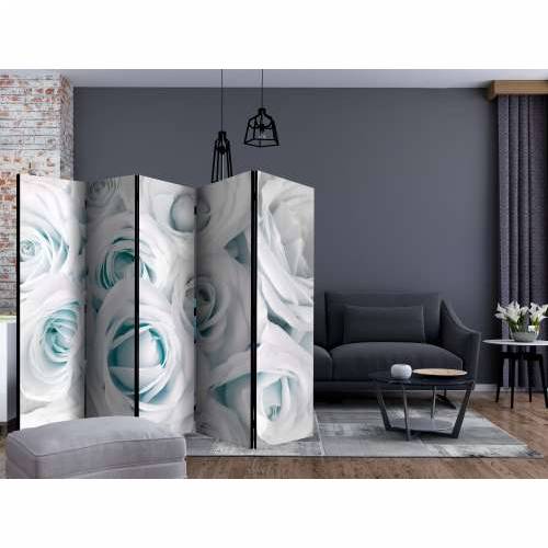 Paravan u 5 dijelova - Satin Rose (Turquoise) II [Room Dividers] 225x172 Cijena