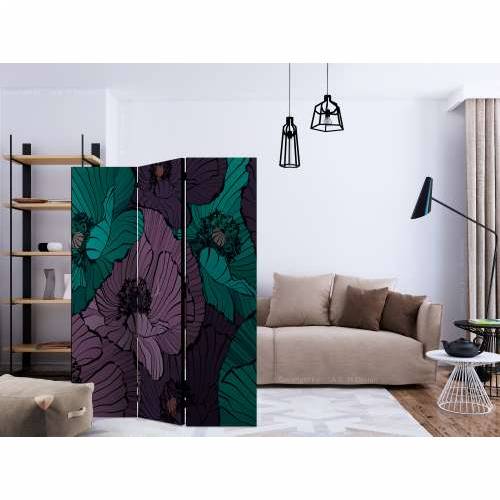 Paravan u 3 dijela - Flowerbed [Room Dividers] 135x172 Cijena