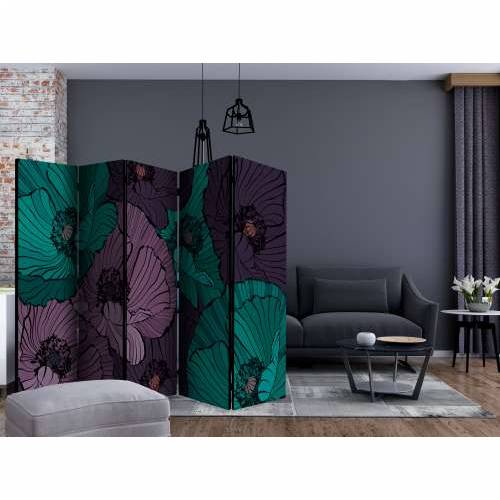 Paravan u 5 dijelova - Flowerbed II [Room Dividers] 225x172 Cijena
