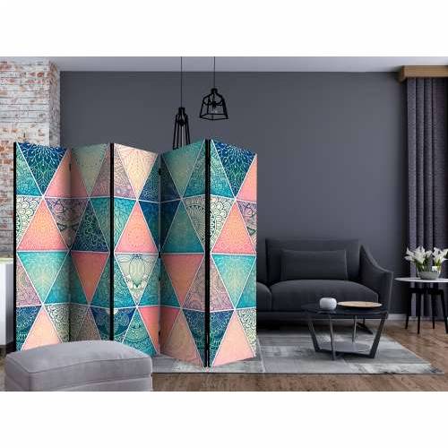 Paravan u 5 dijelova - Oriental Triangles II [Room Dividers] 225x172 Cijena