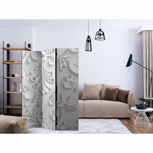 Paravan u 3 dijela - Flowers with Crystals [Room Dividers] 135x172 Cijena