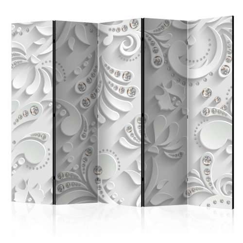 Paravan u 5 dijelova - Flowers with Crystals II [Room Dividers] 225x172 Cijena