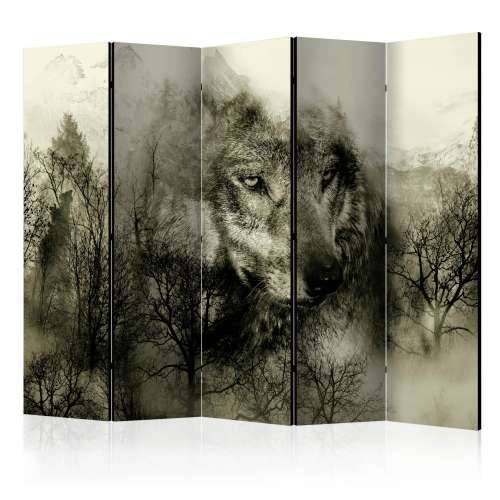 Paravan u 5 dijelova - Mountain Predator (Beige) II [Room Dividers] 225x172 Cijena