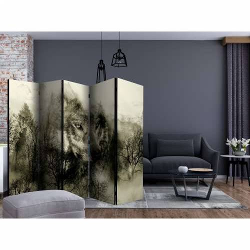Paravan u 5 dijelova - Mountain Predator (Beige) II [Room Dividers] 225x172 Cijena