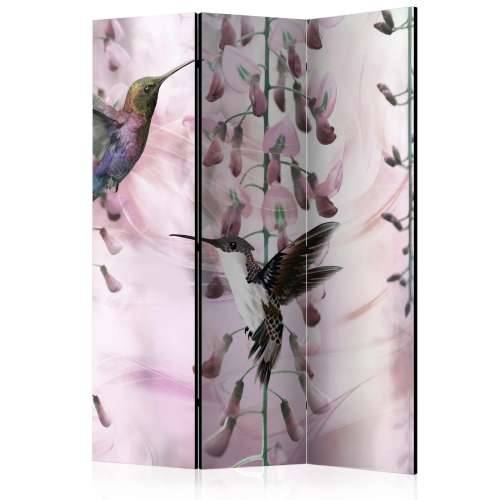 Paravan u 3 dijela - Flying Hummingbirds (Pink) [Room Dividers] 135x172 Cijena