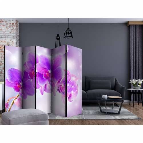 Paravan u 5 dijelova - Purple Orchids II [Room Dividers] 225x172 Cijena