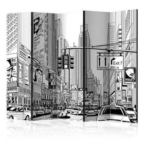 Paravan u 5 dijelova - Street in New York city II [Room Dividers] 225x172 Cijena