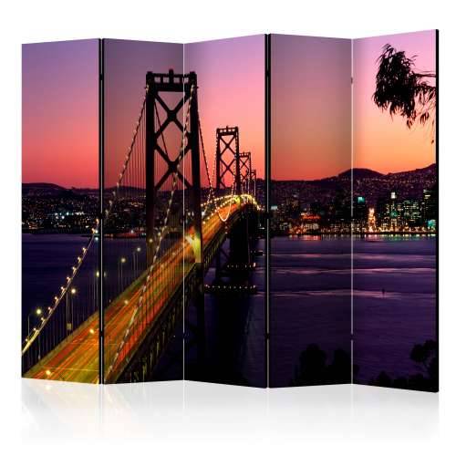 Paravan u 5 dijelova - Charming evening in San Francisco II [Room Dividers] 225x172 Cijena