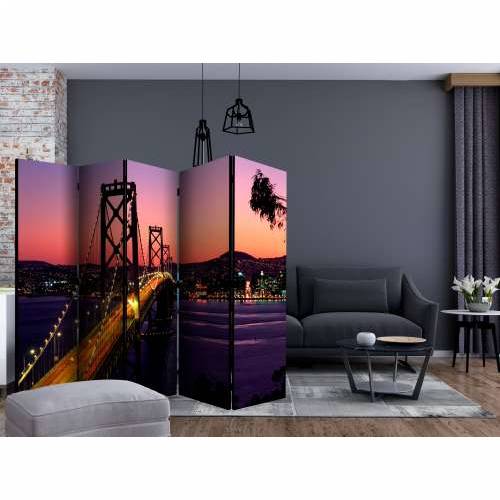 Paravan u 5 dijelova - Charming evening in San Francisco II [Room Dividers] 225x172 Cijena