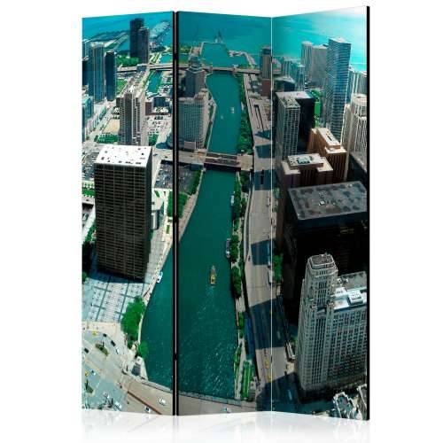 Paravan u 3 dijela - Urban architecture of Chicago [Room Dividers] 135x172 Cijena