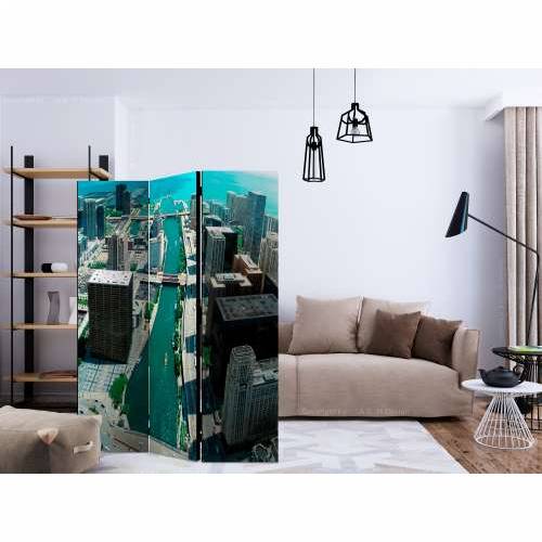 Paravan u 3 dijela - Urban architecture of Chicago [Room Dividers] 135x172 Cijena