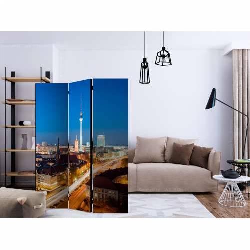 Paravan u 3 dijela - Berlin by night [Room Dividers] 135x172 Cijena