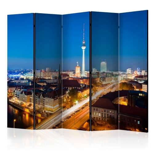 Paravan u 5 dijelova - Berlin by night II [Room Dividers] 225x172 Cijena