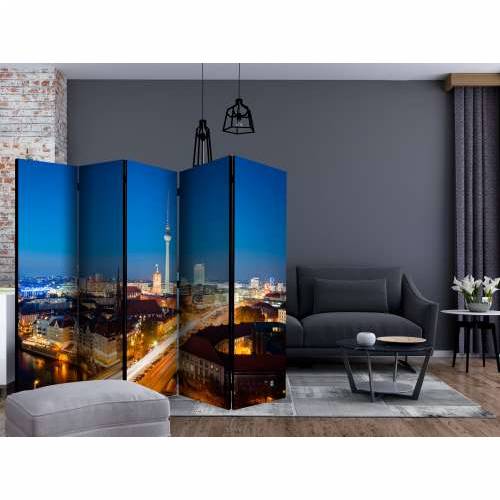 Paravan u 5 dijelova - Berlin by night II [Room Dividers] 225x172 Cijena