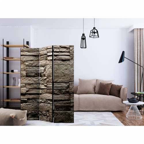 Paravan u 3 dijela - Beautiful Brown Stone [Room Dividers] 135x172 Cijena