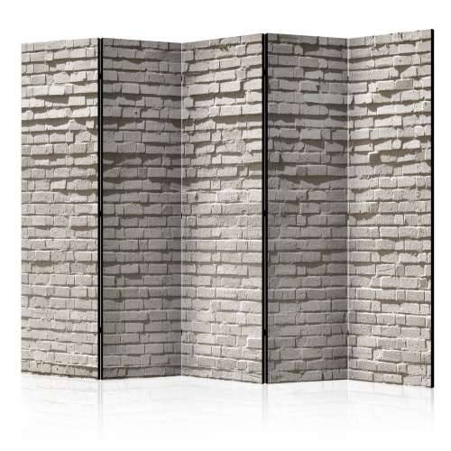 Paravan u 5 dijelova - Brick Wall: Minimalism II [Room Dividers] 225x172 Cijena
