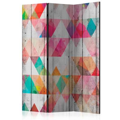 Paravan u 3 dijela - Rainbow Triangles [Room Dividers] 135x172 Cijena