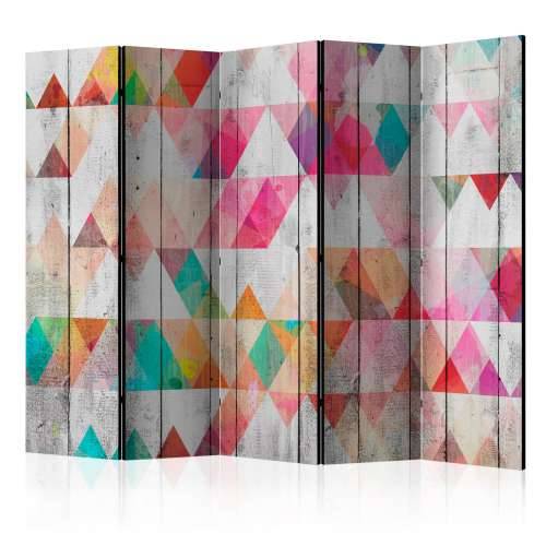 Paravan u 5 dijelova - Rainbow Triangles II [Room Dividers] 225x172 Cijena