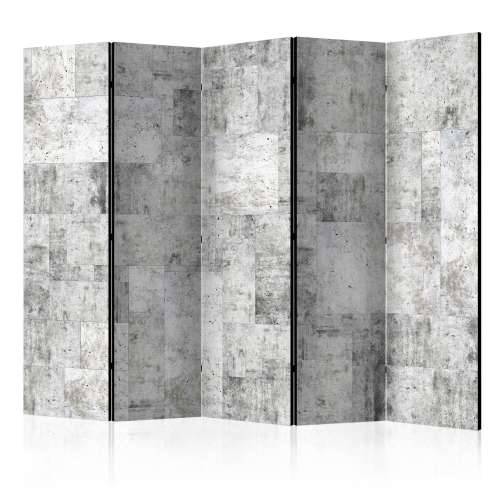 Paravan u 5 dijelova - Concrete: Grey City II [Room Dividers] 225x172 Cijena