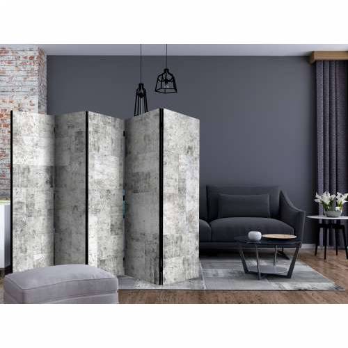 Paravan u 5 dijelova - Concrete: Grey City II [Room Dividers] 225x172 Cijena