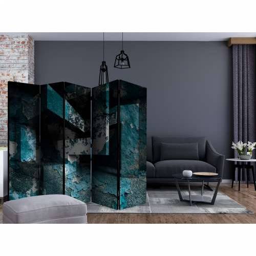 Paravan u 5 dijelova - Azure Geometry II [Room Dividers] 225x172 Cijena