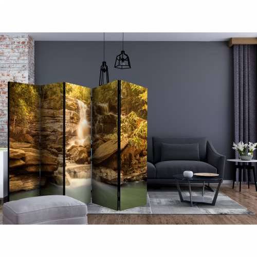 Paravan u 5 dijelova - Sunny Waterfall II [Room Dividers] 225x172 Cijena