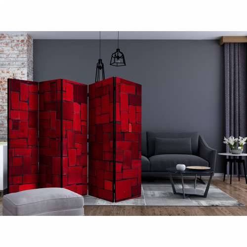 Paravan u 5 dijelova - Red Imagination II [Room Dividers] 225x172 Cijena