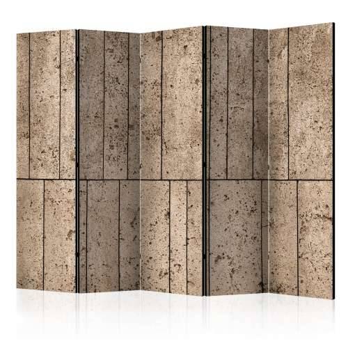 Paravan u 5 dijelova - Beige Wall II [Room Dividers] 225x172 Cijena