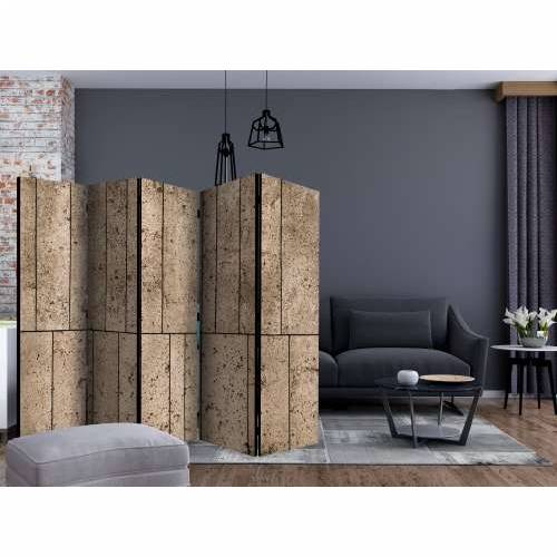 Paravan u 5 dijelova - Beige Wall II [Room Dividers] 225x172 Cijena