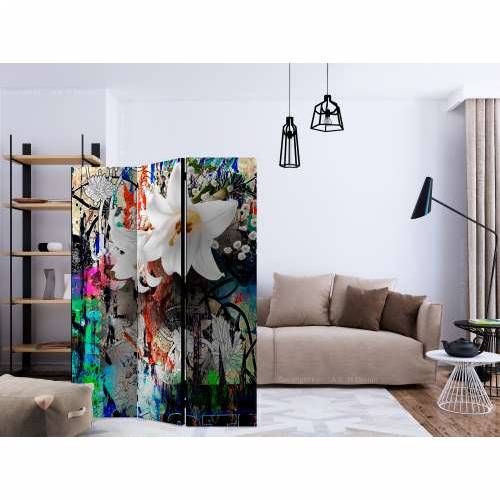 Paravan u 3 dijela - Urban Lily [Room Dividers] 135x172 Cijena