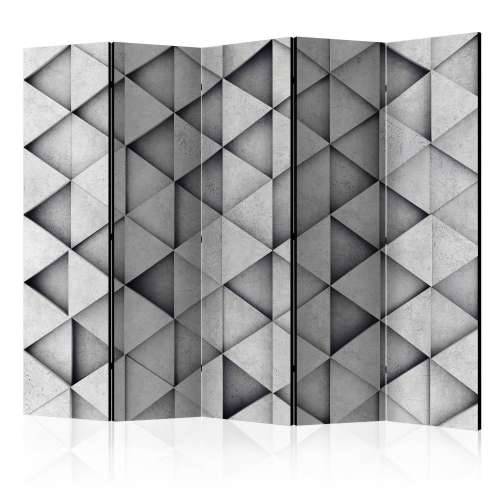 Paravan u 5 dijelova - Grey Triangles II [Room Dividers] 225x172 Cijena