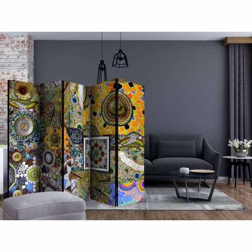 Paravan u 5 dijelova - Solar Mosaic II [Room Dividers] 225x172 Cijena