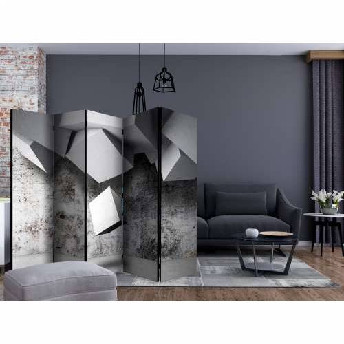 Paravan u 5 dijelova - Geometric rain II [Room Dividers] 225x172 Cijena