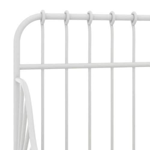 Produživi okvir za krevet bijeli metalni 80 x 130/200 cm - Bijela Cijena
