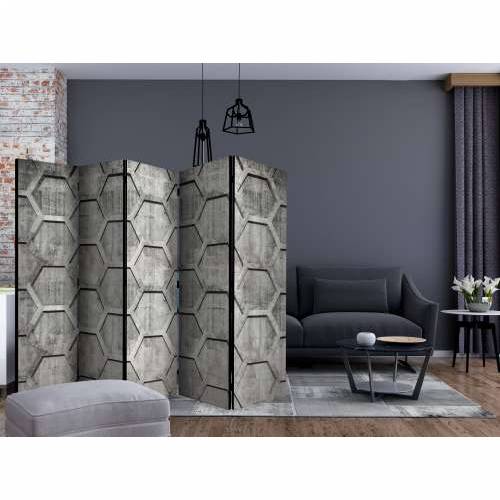Paravan u 5 dijelova - Platinum cubes II [Room Dividers] 225x172 Cijena
