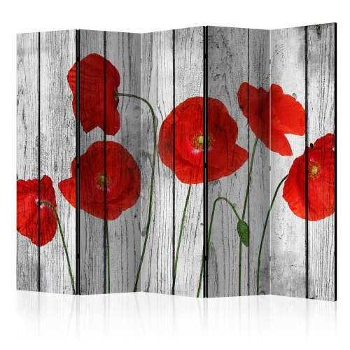 Paravan u 5 dijelova - Tale of Red Poppies II [Room Dividers] 225x172 Cijena