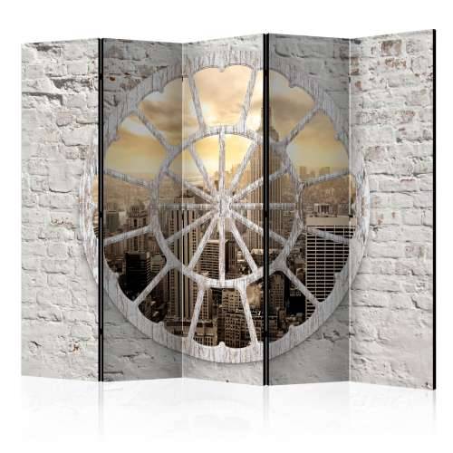 Paravan u 5 dijelova - New York: A View through the Window II [Room Dividers] 225x172 Cijena